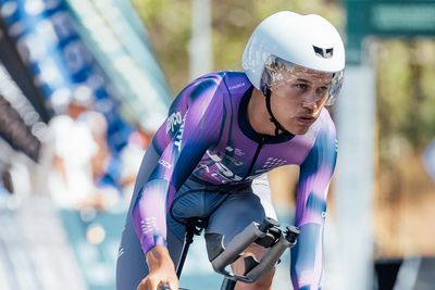 Luke Plapp claims a third elite Australian time trial title after tight battle with Jay Vine