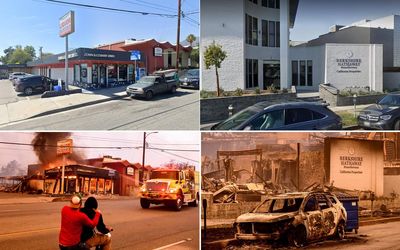 LA wildfires: Shocking before and after pictures show devastation as homes reduced to ashes