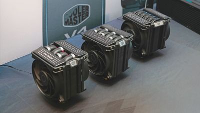 Cooler Master reveals V-Series air coolers resembling high-performance engine blocks alongside new cooling solutions at CES