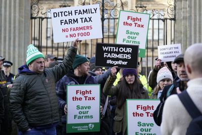 Environment secretary drowned out by Tractor Tax protests as farmers condemn ‘rubbish’ reforms