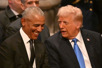 Obama, Trump Share Chat, Laughs Before Start Of Jimmy Carter Funeral Service