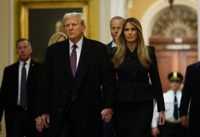 Melania Trump joins Donald on Hill as he tells GOP lawmakers plans to make Canada ‘51st state’