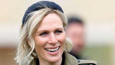 Zara Tindall was the epitome of understated glamour in Australia with embroidered black dress and sparkling Strathberry clutch