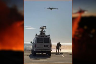 WATCH: Firefighter Plane Scoops Water Out of Pacific Ocean to Fight LA Wildfires