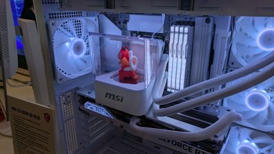 AIO cooler prototype has room for action figures