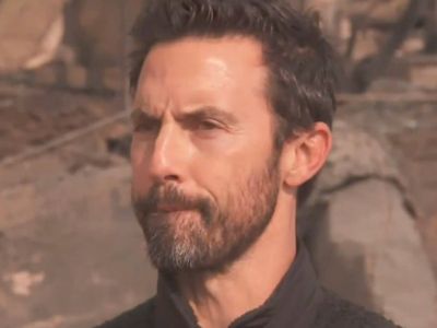 Milo Ventimiglia fights back tears while visiting rubble of charred home lost in California fire