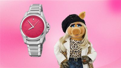 Get your sass on with this pink Oris x Miss Piggy watch