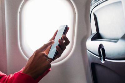 What happens if you leave your phone on a flight?