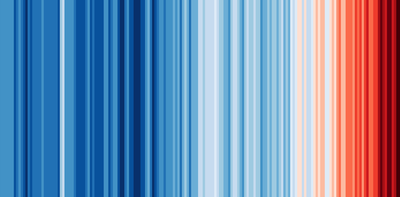 My new dark red climate stripe for 2024 shows it’s the hottest year yet
