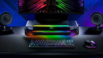 Razer's monitor stand and USB-C hub combo is a fun reminder that you can never have too much RGB