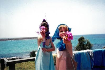 My best friend and I married each other as kids on holiday at the beach. It would be the closest she would come to a real wedding