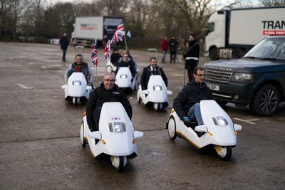 Sinclair C5 fans gather to celebrate ‘iconic’ vehicle’s 40th anniversary