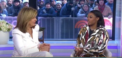 ‘Olympic mom’ Hoda Kotb gets surprised by Simone Biles on anchor’s final Today show