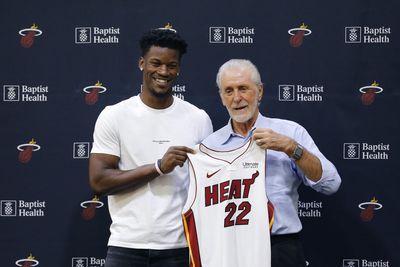 Jimmy Butler trolled Pat Riley at a coffee shop as Heat trade rumors intensify