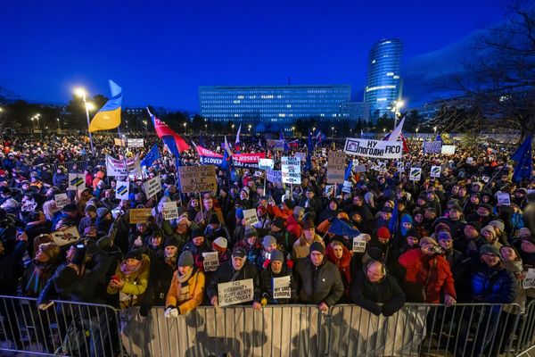 Thousands rally across Slovakia to protest prime minister's pro-Russia policies