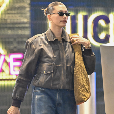 Bottega Veneta's $4,900 Hop Bag Is the Main Character of Hailey Bieber's Mom Style