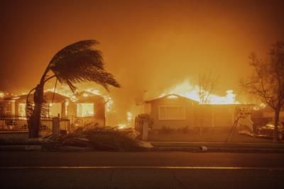 California National Guardsmen And Marines Assisting In Wildfire Response