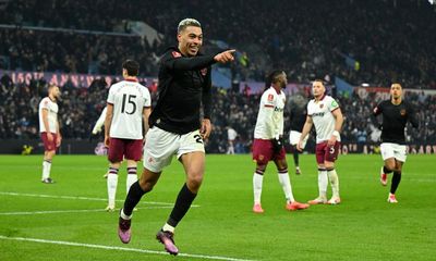 Potter’s spell starts with FA Cup exit as Aston Villa battle back to beat West Ham