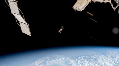 World's 1st wooden satellite deploys from ISS to demonstrate cleaner spacecraft tech (photo)