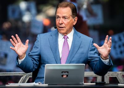 The College GameDay crew surprised Nick Saban with his College Football Hall of Fame announcement