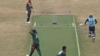 Absolute bizarre! Comical overthrows result in never-seen-before finish to cricket match - Watch