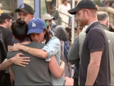 Prince Harry and Meghan deliver aid and embrace victims of California wildfires