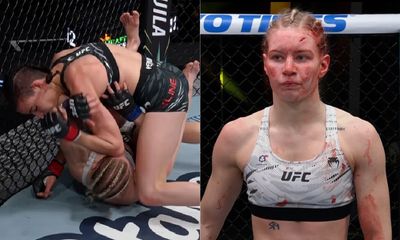 UFC Fight Night 249 video: Fatima Kline pulverizes Victoria Dudakova with hellacious elbows