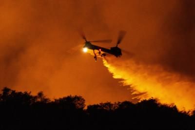 Multiple Wildfires In Los Angeles County Continue To Rage