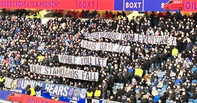 'Sack the board' chants as Union Bears unveil Rangers leadership banner blast