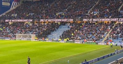 Moment Union Bears lead Ibrox walkout in protest against Rangers board