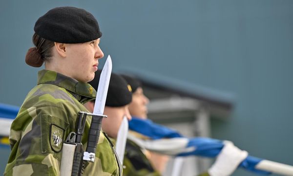 Swedish PM says country neither at war nor at peace as armed forces enter Baltic