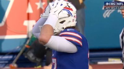 Cameras Caught Josh Allen's Sad Reaction to Huge Hit on Bills RB Ray Davis