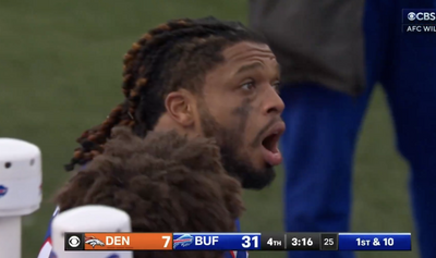 Damar Hamlin joyfully celebrating a Bills’ INT only for it to be overturned was so awkward