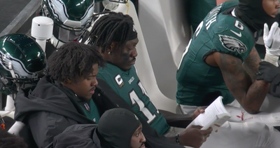 A look at what book A.J. Brown was reading on the bench during the Eagles’ playoff game