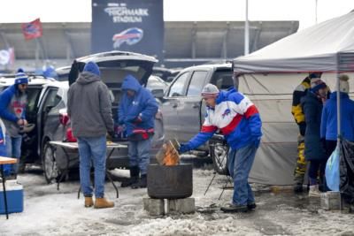 Bills Kicker Tyler Bass Kicks Off Game At Highmark Stadium