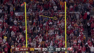 Zane Gonzalez’s doinked winning field goal for Commanders summed up electric playoff win