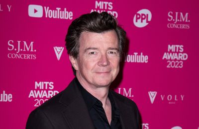 Rick Astley wore space suit to Sir Elton John's party