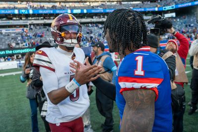 See it: Giants’ Malik Nabers cheers on Jayden Daniels’ playoff win