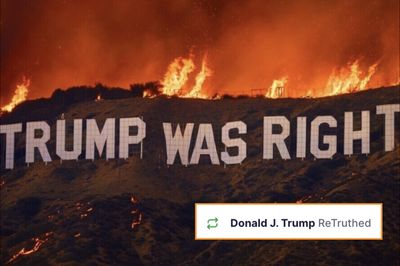 Trump Uses LA Fire Memes to Target Left: 'It's Not Climate Change, It's Democrats'