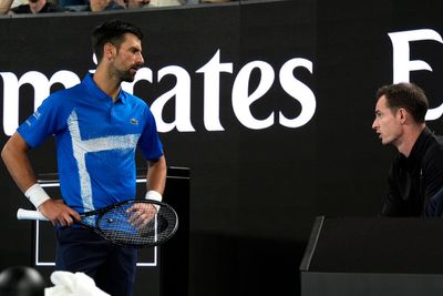 Novak Djokovic and Andy Murray chatted mid-match thanks to the new Australian Open coaches' box