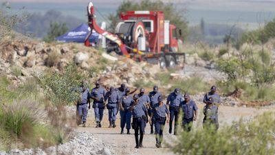 Bodies recovered in operation to rescue hundreds trapped in South African mine