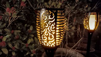 I tried these solar flame torchlights in my backyard and they're great for entertaining