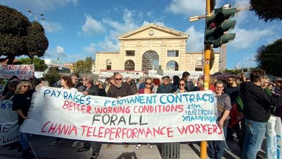 ‘Don’t allow you to go to the bathroom’: big tech’s call center workers in Greece on strike