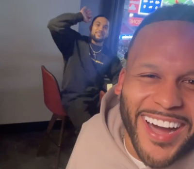 Watch: Aaron Donald had a blast celebrating Rams’ win right in front of James Conner