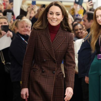 Kate Middleton Injects New Life Into Familiar Winter Separates With a Tartan Statement Coat