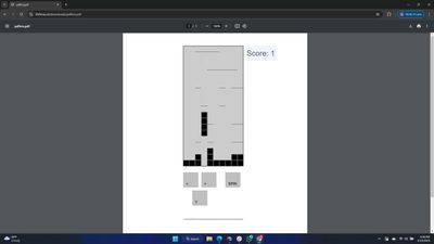 Why create a playable version of Tetris within a PDF? 'Why not?'