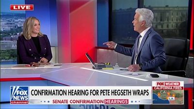 Fox News anchor wonders what defense sec ‘doesn’t have a bottle of bourbon’ in their office after Hegseth hearing