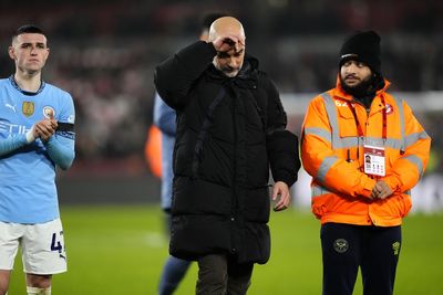 Pep Guardiola has plenty to ponder as City squander two-goal lead at Brentford