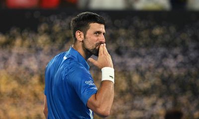 Novak Djokovic breaks grand slam record before surviving scare