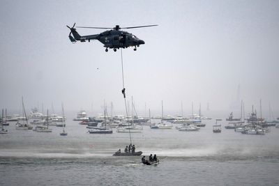 India's navy launches submarine, warships to guard against China's presence in Indian Ocean